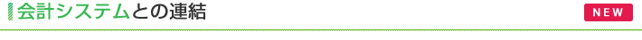 会計システムとの連結